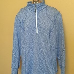 Tangerine athletic long sleeve top